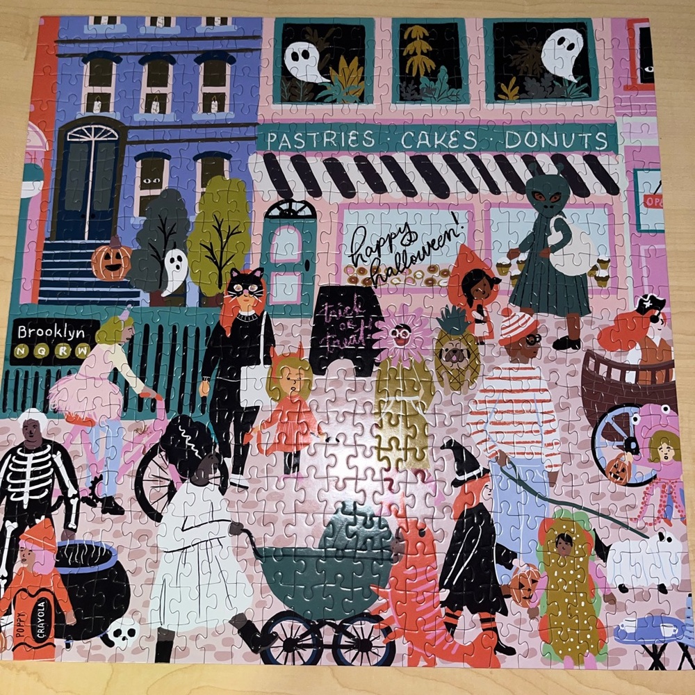 Fall Parade 500 Piece Galison Jigsaw Halloween Puzzle from Homegoods